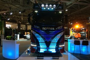 Ambiance lumineuse événementielle pour Scania